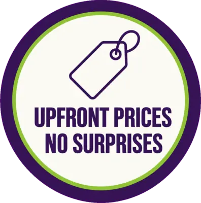 Upfront prices, no surprises